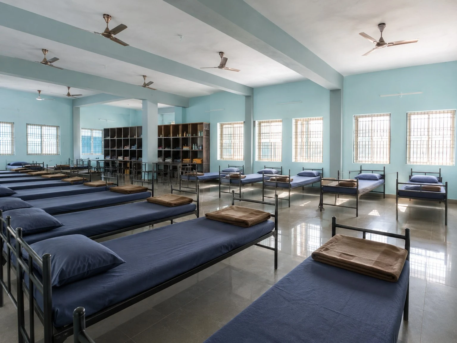 Hostel room facilities at Blue Moon